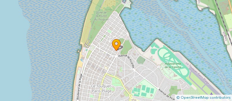 localisation de l'entreprise SCI LES BLEUETS  LE TOUQUET-PARIS-PLAGE