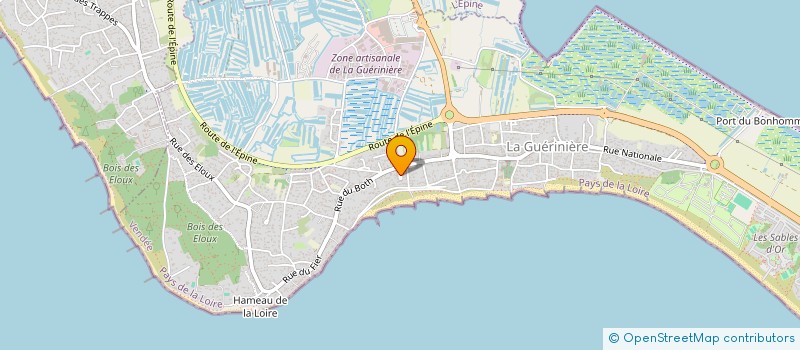 localisation de l'entreprise SCI LES BLEUETS  GUERINIERE (LA)