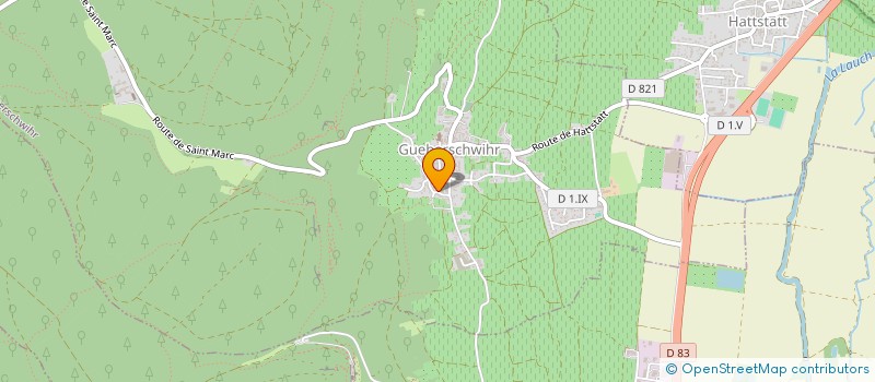 localisation de l'entreprise SCI LES BLEUETS  VGTLINSHOFFEN