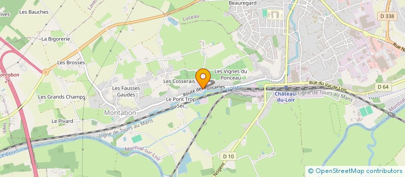 localisation de l'entreprise SCI LES BLEUETS  MONTVAL-SUR-LOIR