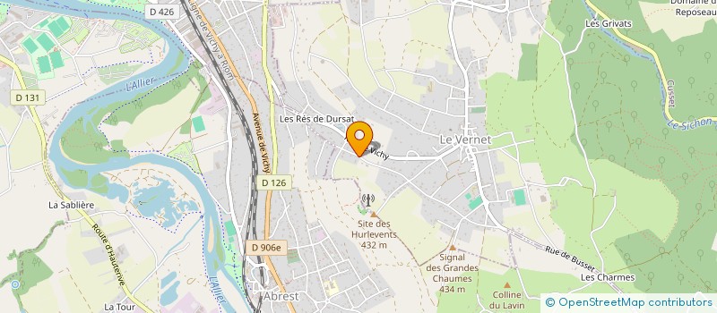 localisation de l'entreprise SCI LES BLEUETS  LE VERNET