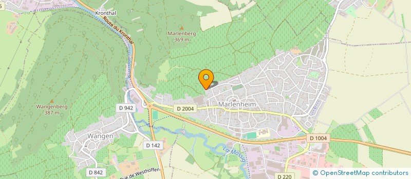 localisation de l'entreprise SCI LES BLEUETS  MARLENHEIM