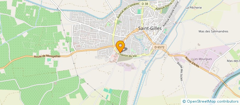 localisation de l'entreprise SCI LES BLEUETS  SAINT-GILLES