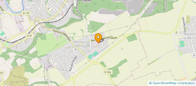 localisation de l'entreprise SCI LES BLEUETS  MONTOIS-LA-MONTAGNE