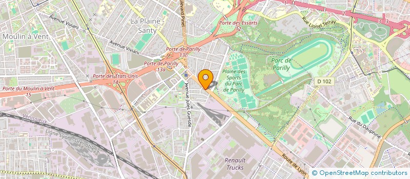 localisation de l'entreprise SCI LES BLEUETS  VENISSIEUX