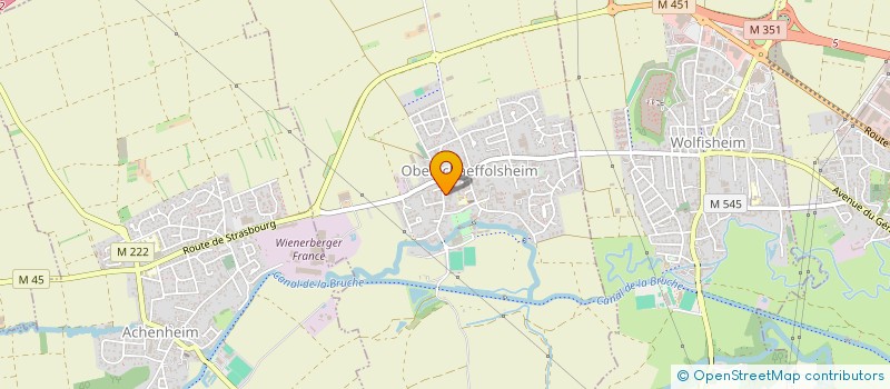 localisation de l'entreprise SCI LES BLEUETS  OBERSCHAEFFOLSHEIM