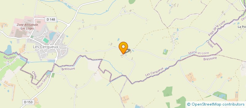 localisation de l'entreprise SCI LES BLEUETS  YZERNAY