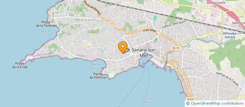 localisation de l'entreprise SCI LES BLEUETS à SANARY-SUR-MER