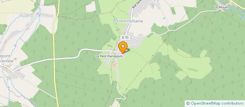 localisation de l'entreprise SCI LES BLEUETS  FREMIFONTAINE