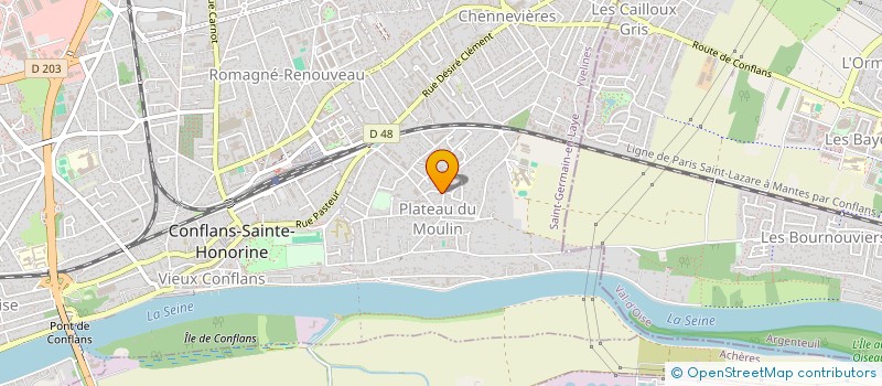 localisation de l'entreprise SCI LES BLEUETS  NEUILLY-EN-VEXIN