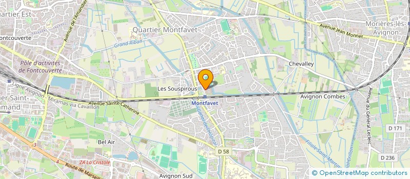 localisation de l'entreprise SCI LES BLEUETS  AVIGNON