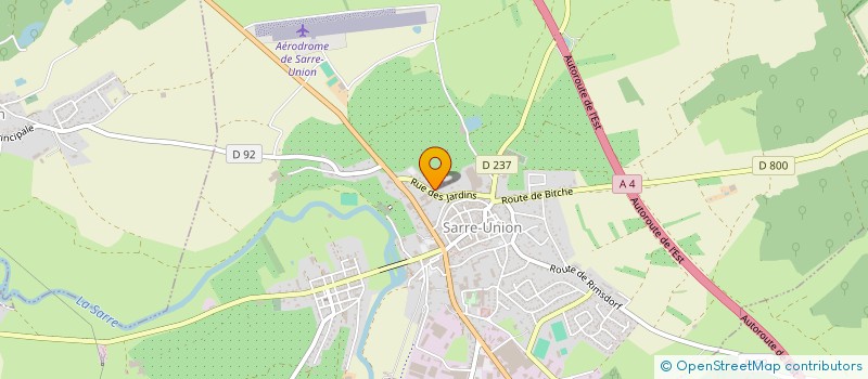 localisation de l'entreprise SCI LES BLEUETS  SARRE-UNION