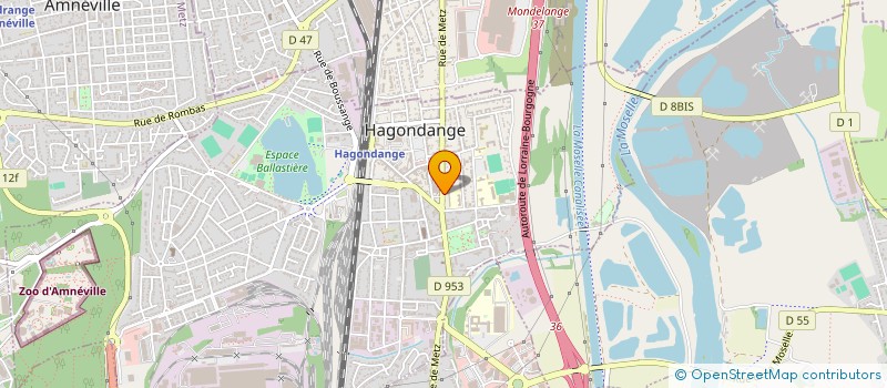 localisation de l'entreprise SCI LES BLEUETS à HAGONDANGE