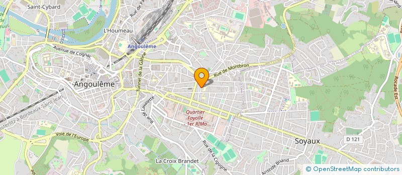 localisation de l'entreprise SCI LES BLEUETS à ANGOULEME