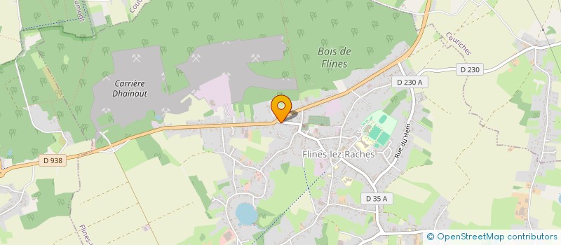 localisation de l'entreprise SCI LES BLEUETS  FLINES-LEZ-RACHES