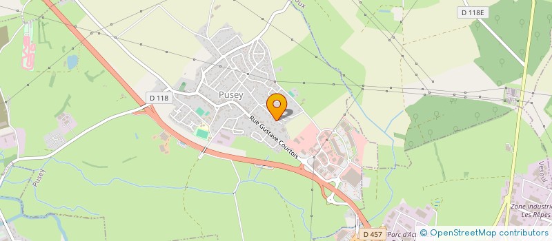 localisation de l'entreprise SCI LES BLEUETS  PUSEY