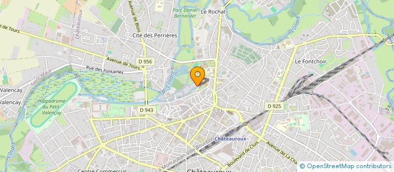 localisation de l'entreprise SCI LES BLEUETS à CHATEAUROUX