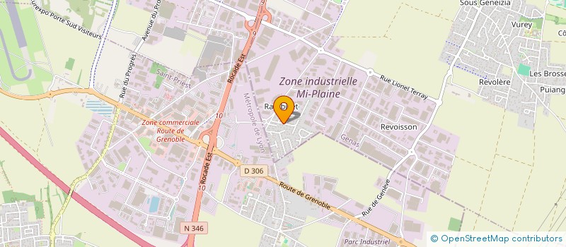 localisation de l'entreprise SCI LES BLEUETS  GENAS