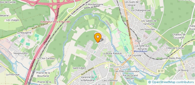 localisation de l'entreprise SCI LES BLEUETS  MONTBAZON