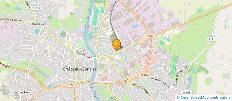 localisation de l'entreprise SCI LES BLEUETS  CHATEAU-GONTIER-SUR-MAYENNE