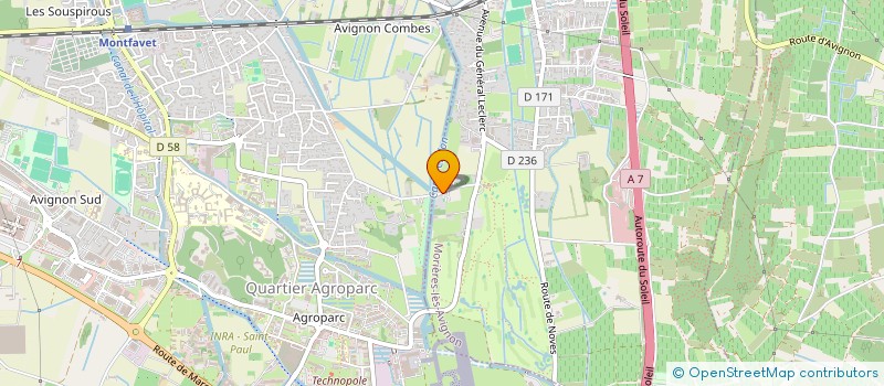 localisation de l'entreprise SCI LES BLONDS  MORIERES-LES-AVIGNON