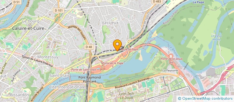 localisation de l'entreprise SCI LES BLUETS BOURGEONNE  CALUIRE-ET-CUIRE