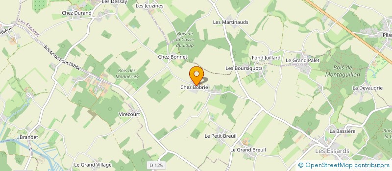 localisation de l'entreprise SCI LES BOBRIES-COUTIN à LES ESSARDS