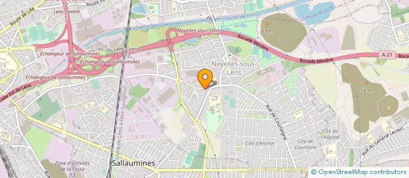 localisation de l'entreprise SCI LES BOCLETS  NOYELLES-SOUS-LENS