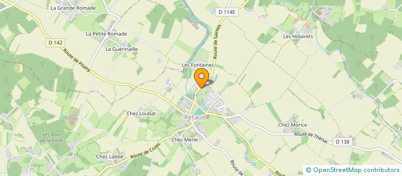 localisation de l'entreprise SCI LES BODINS  RETAUD