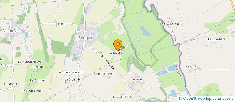 localisation de l'entreprise SCI LES BODINS  SOUGEAL