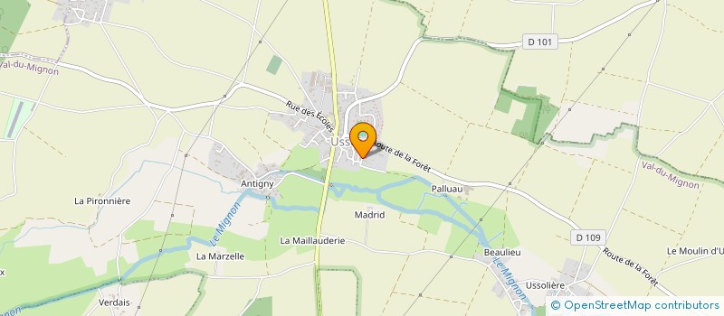 localisation de l'entreprise SCI LES BOETTES  VAL-DU-MIGNON