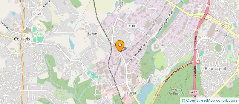 localisation de l'entreprise SCI LES BOGUES à LIMOGES