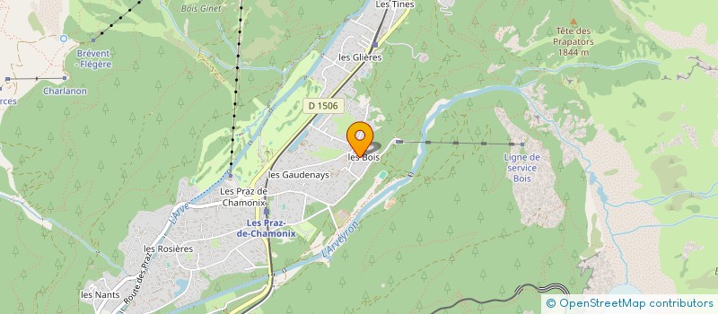localisation de l'entreprise SCI LES BOIS à CHAMONIX MONT BLANC