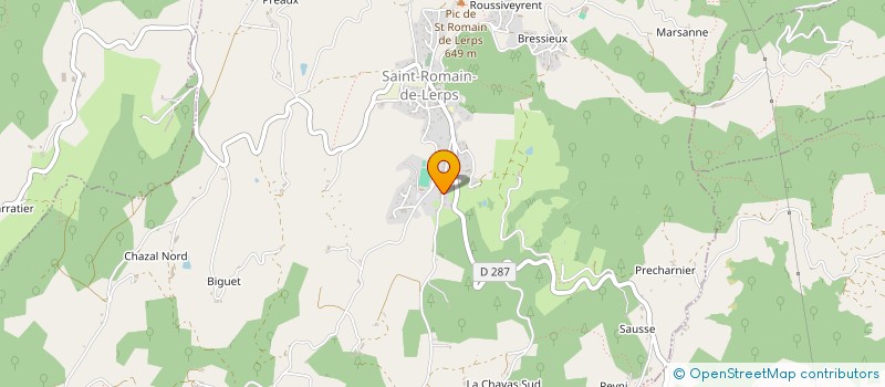 localisation de l'entreprise SCI LES BOIS  SAINT-ROMAIN-DE-LERPS