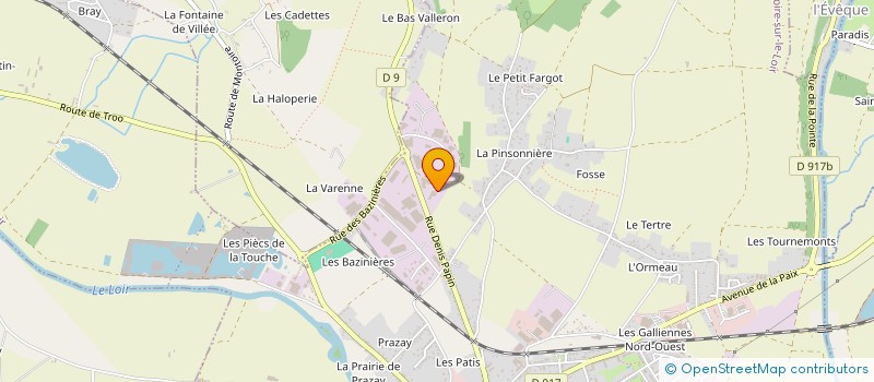 localisation de l'entreprise SCI LES BOIS BLANCHES  MONTOIRE-SUR-LE-LOIR