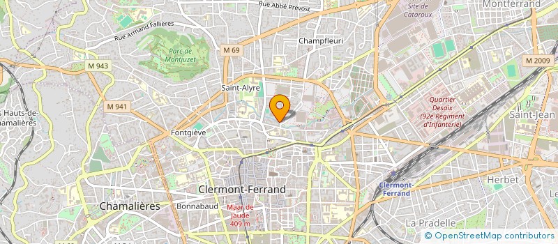 localisation de l'entreprise SCI LES BOIS DE L EAU  CLERMONT-FERRAND