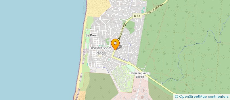 localisation de l'entreprise SCI LES BOIS DE LANDECOTTE  BISCARROSSE