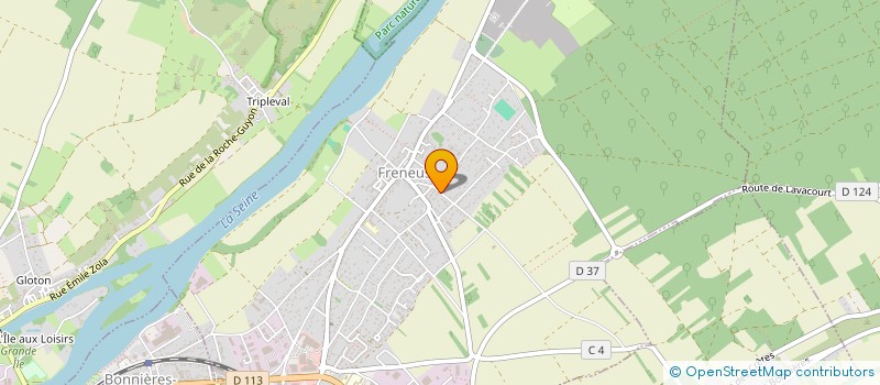 localisation de l'entreprise SCI LES BOIS EN COTE  FRENEUSE