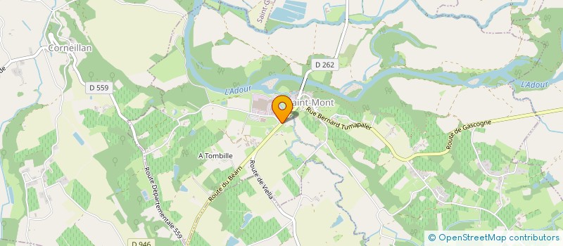 localisation de l'entreprise SCI LES BOIS MATHIEU  SAINT-MONT