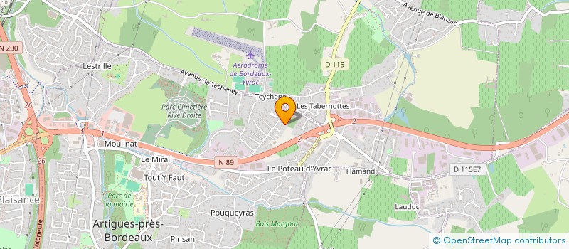 localisation de l'entreprise SCI LES BOIS ROUGES  ARTIGUES-PRES-BORDEAUX