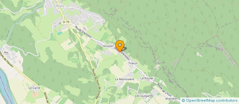 localisation de l'entreprise SCI LES BOISSIERES  LHUIS