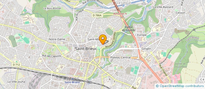 localisation de l'entreprise SCI LES BONDONS  SAINT-BRIEUC