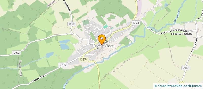 localisation de l'entreprise SCI LES BONS GARS  ERVY-LE-CHATEL