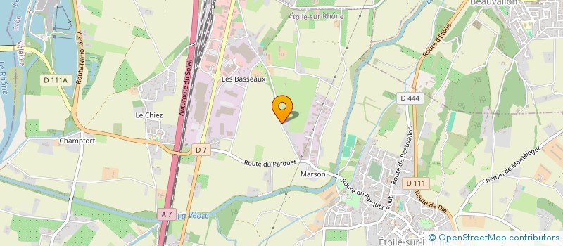 localisation de l'entreprise SCI LES BONSHOMMES  ETOILE-SUR-RHONE