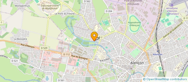 localisation de l'entreprise SCI LES BORBOUS à ALENCON