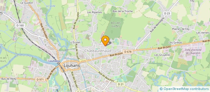 localisation de l'entreprise SCI LES BORDES à LOUHANS