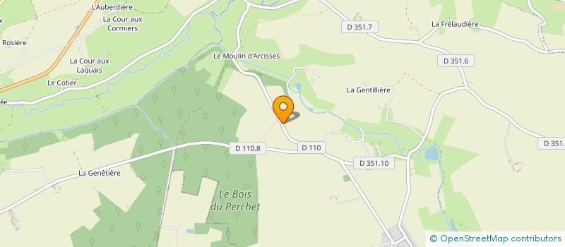 localisation de l'entreprise SCI LES BORDES - MOULIN à ARCISSES