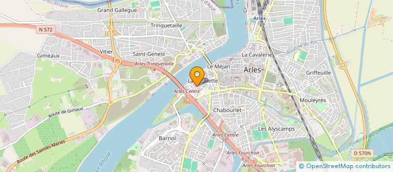 localisation de l'entreprise SCI LES BORDS D'ARLES à ARLES