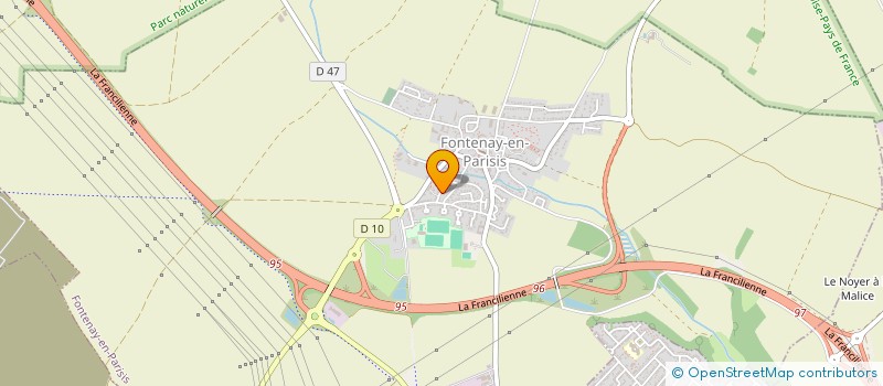 localisation de l'entreprise SCI LES BORDS DE CUREMONTE  FONTENAY-EN-PARISIS