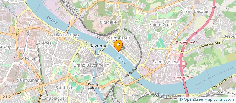 localisation de l'entreprise SCI LES BORDS DE L'ADOUR à BAYONNE